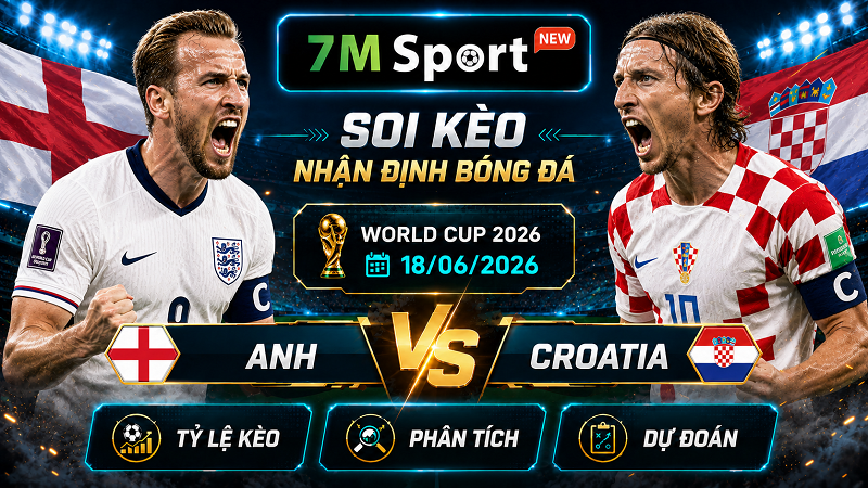 Đội hình dự kiến trước trận Anh vs Croatia