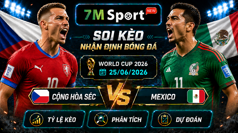 Đội hình dự kiến trước trận Cộng hòa Séc vs Mexico