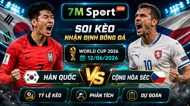 Đội hình dự kiến trước trận Hàn Quốc vs Cộng hòa Séc