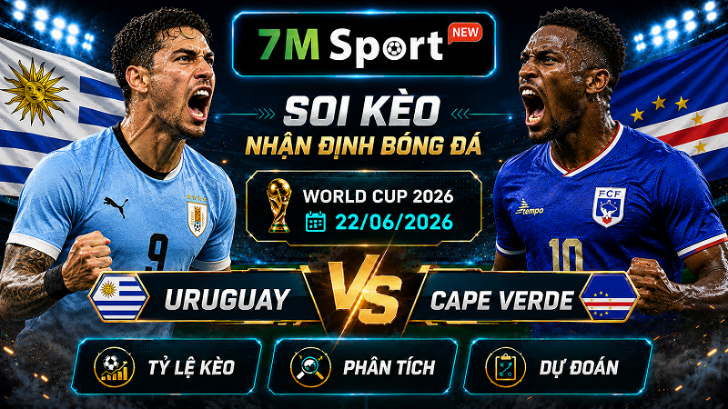 Đội hình dự kiến trước trận Uruguay vs Cape Verde