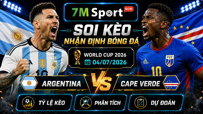 Đội hình dự kiến trước trận Argentina vs Cape Verde