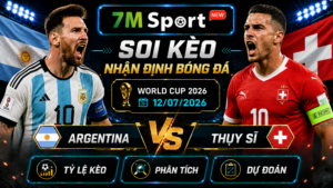 Đội hình dự kiến trước trận Argentina vs Thụy Sĩ